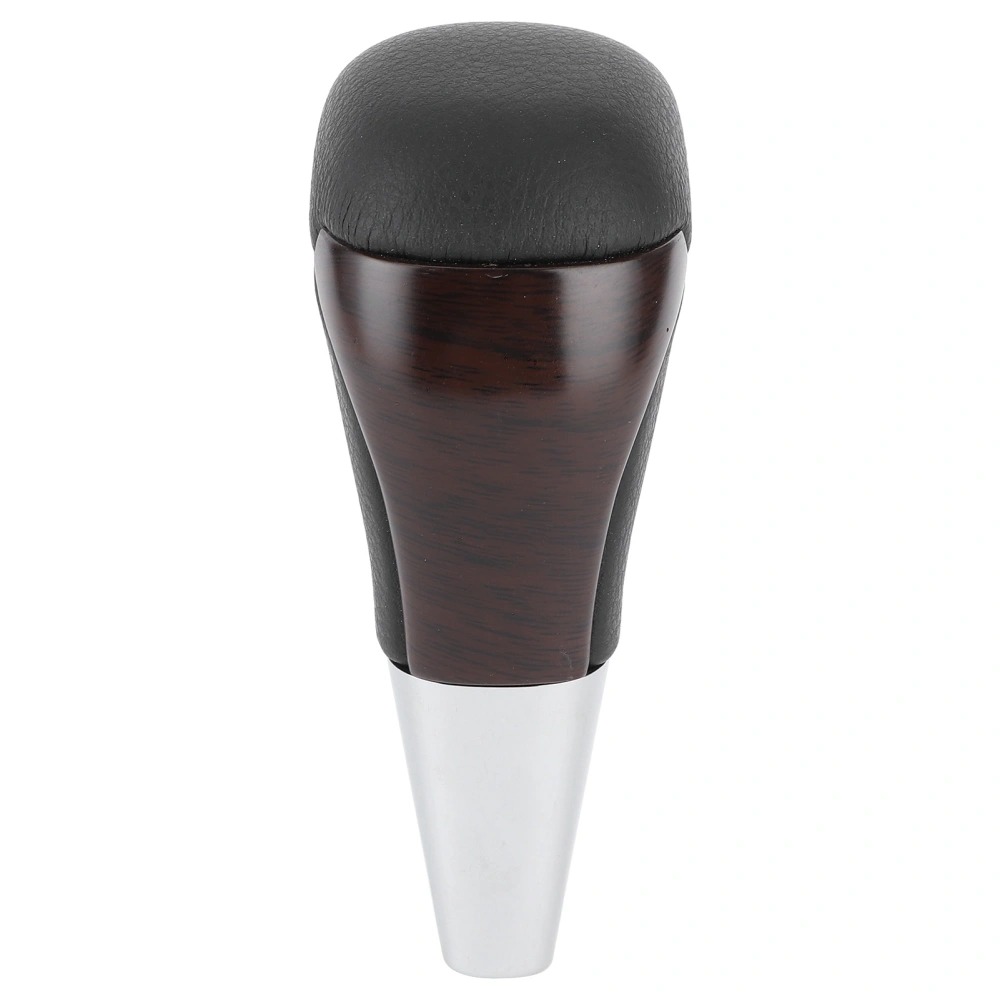 Gear Shifter Head Shift Lever Knob Car Accessory Fit for YARIS/VIOS/LEVIN/COROLLA/CAMRYBlack+Wood Grain