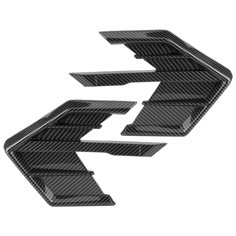 Pair Air Fender Vent Cover Trim for ABT Style Decoration Fit for A7 S7 4K8/A6 S6 C8Carbon Fiber Style