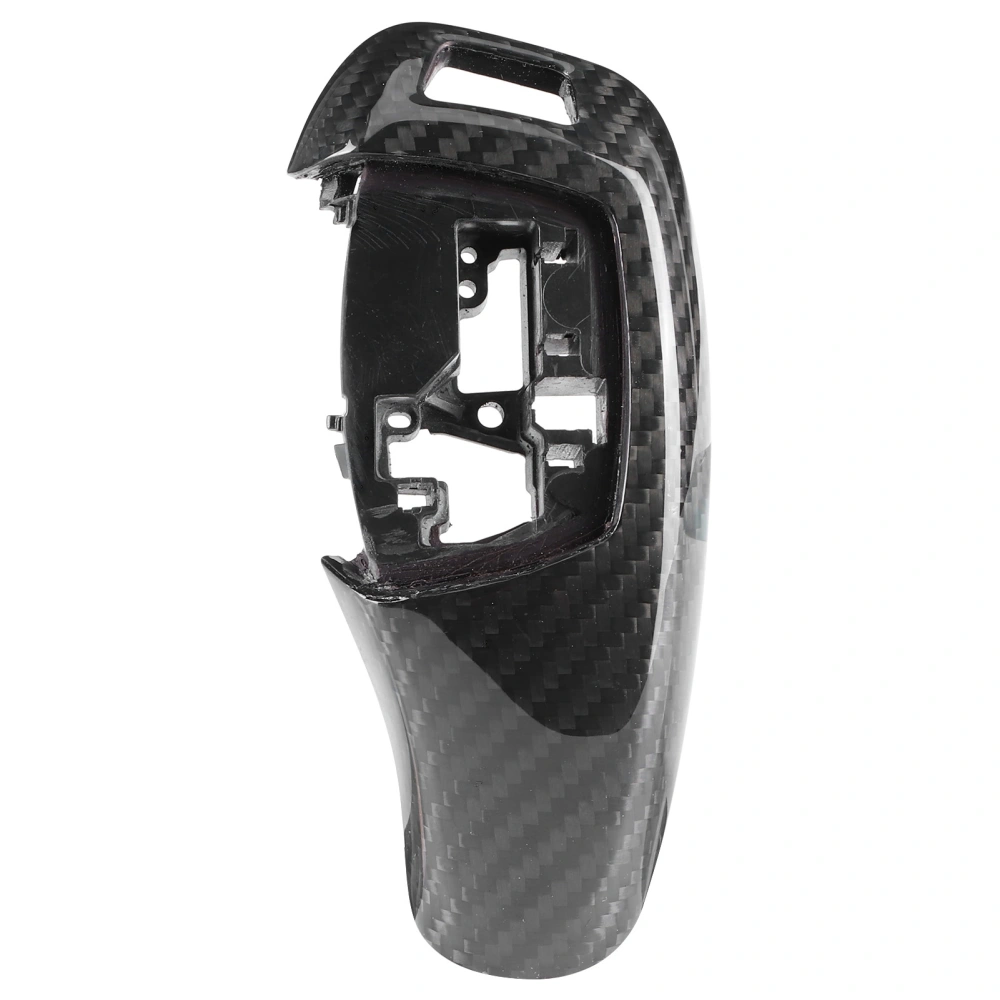 Gear Shift Knob Cover Carbon Fiber Shifter Lever Head Trim Decoration Fit for F22/F30/F32/F10 Conventional