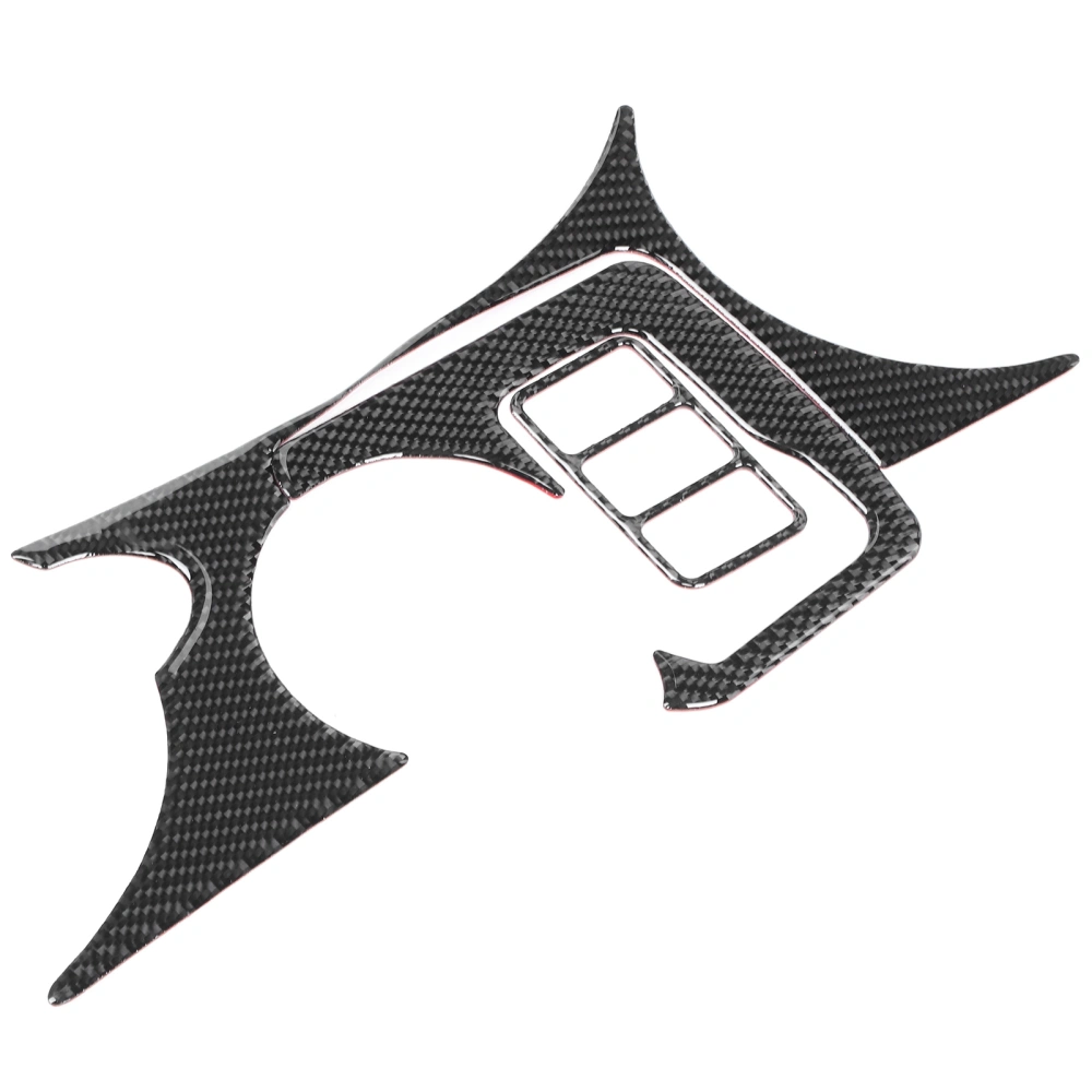 3Pcs/Set Console Cup Holder Carbon Fiber Cover Decorative Panel Sticker Fit for Nissan 370Z Z34 2009‑2020