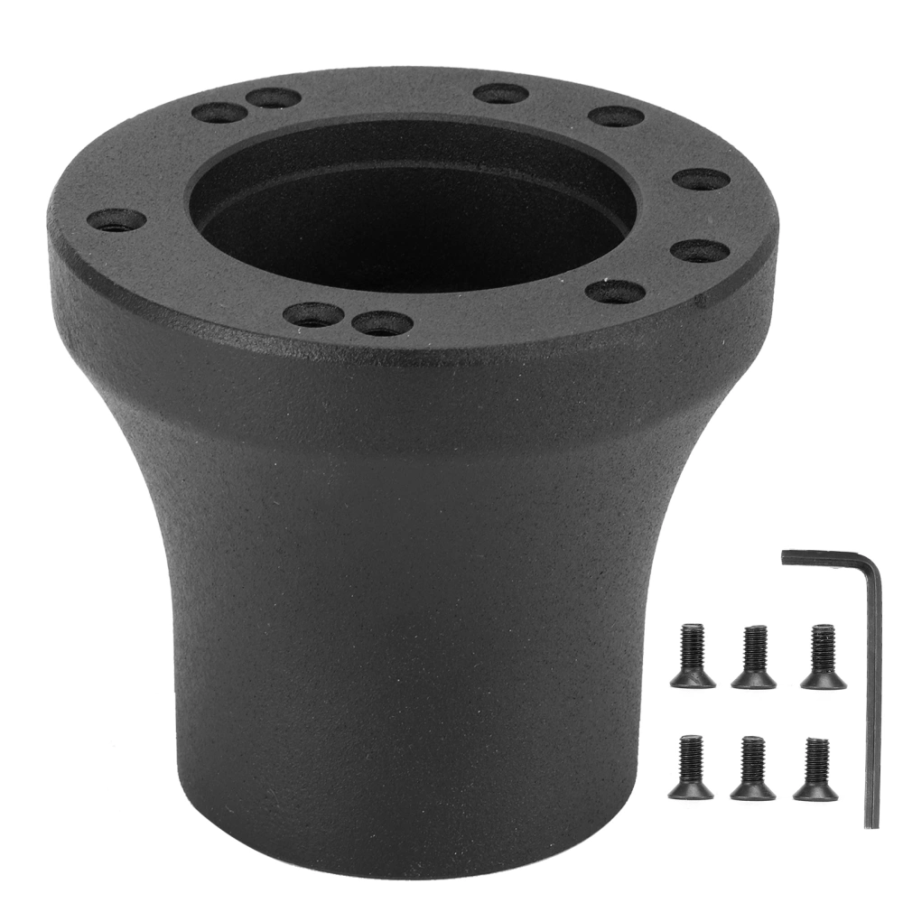 5/6 Hole Steering Wheel Hub Adapter Base Fit for DS Club Car 1984 Up Golfcart ModelsBlack