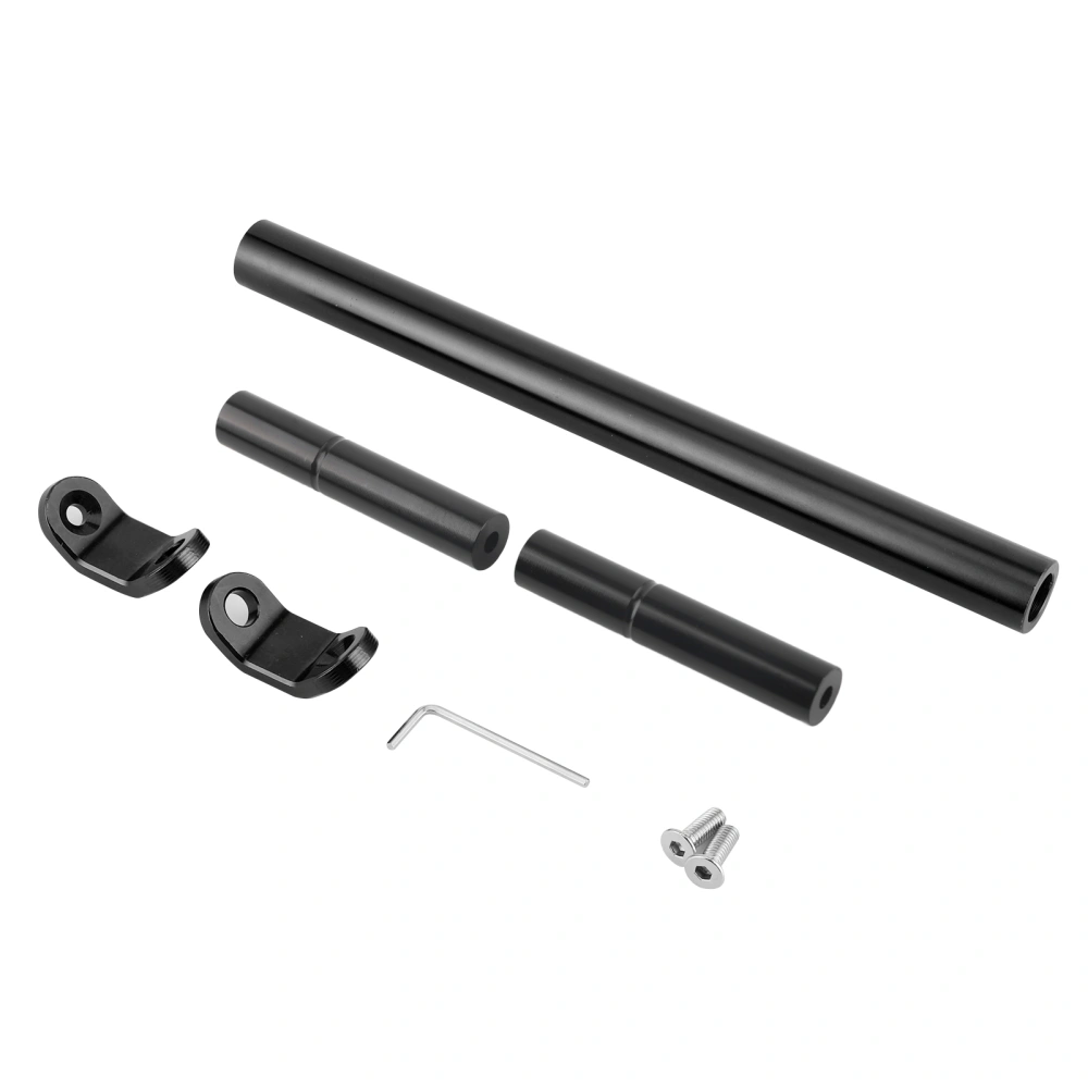 Aluminum Alloy CNC Balance Bar Crossbar Handlebar Extended Reinforcement for MotorcycleBlack