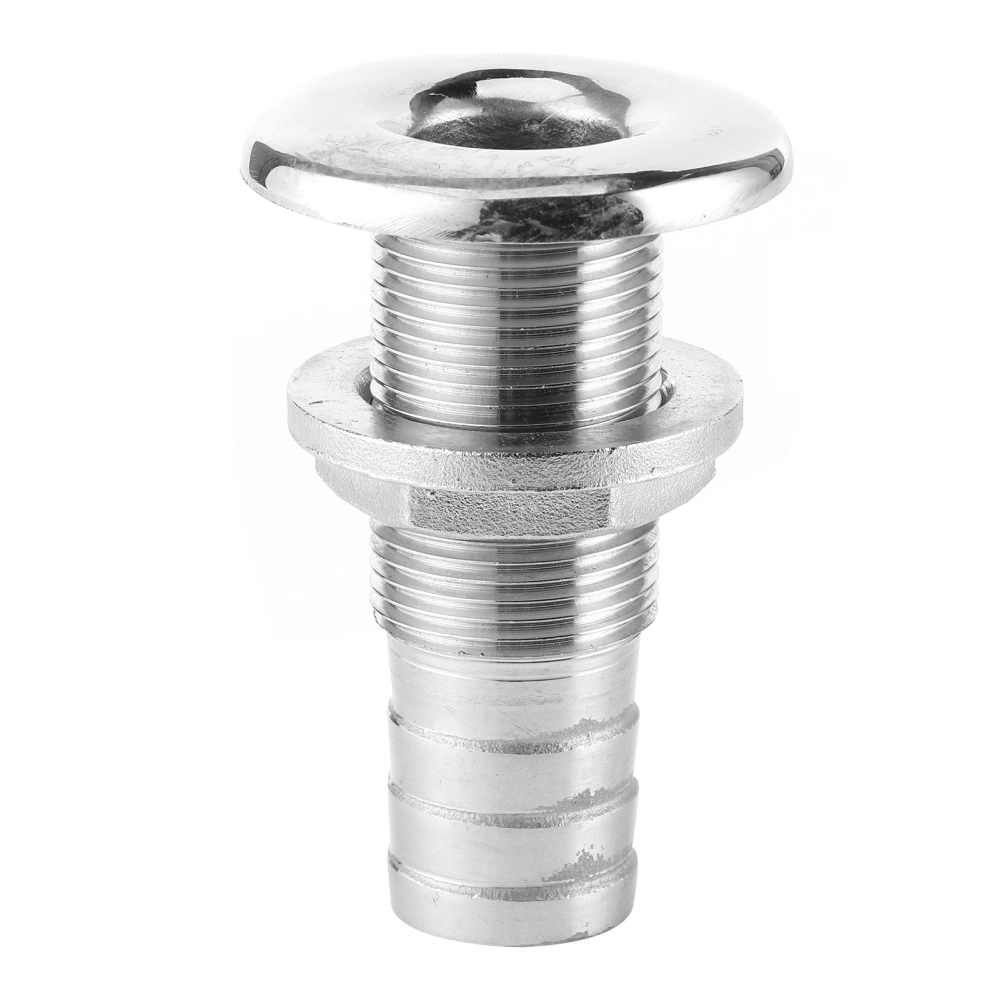 Thru Hull Fitting Yacht 3/4in Outlet 316 Stainless Steel Boat Water Drainage Fittings Plug