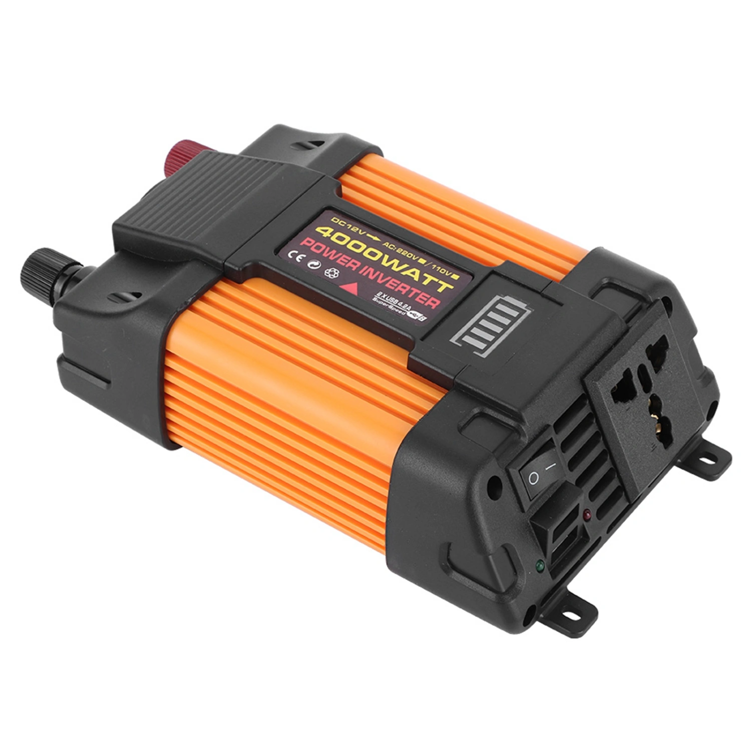 Car Inverter Dual USB 4000W Auto Power Converter Modified Sine Wave Transformer(DC12VAC220V )