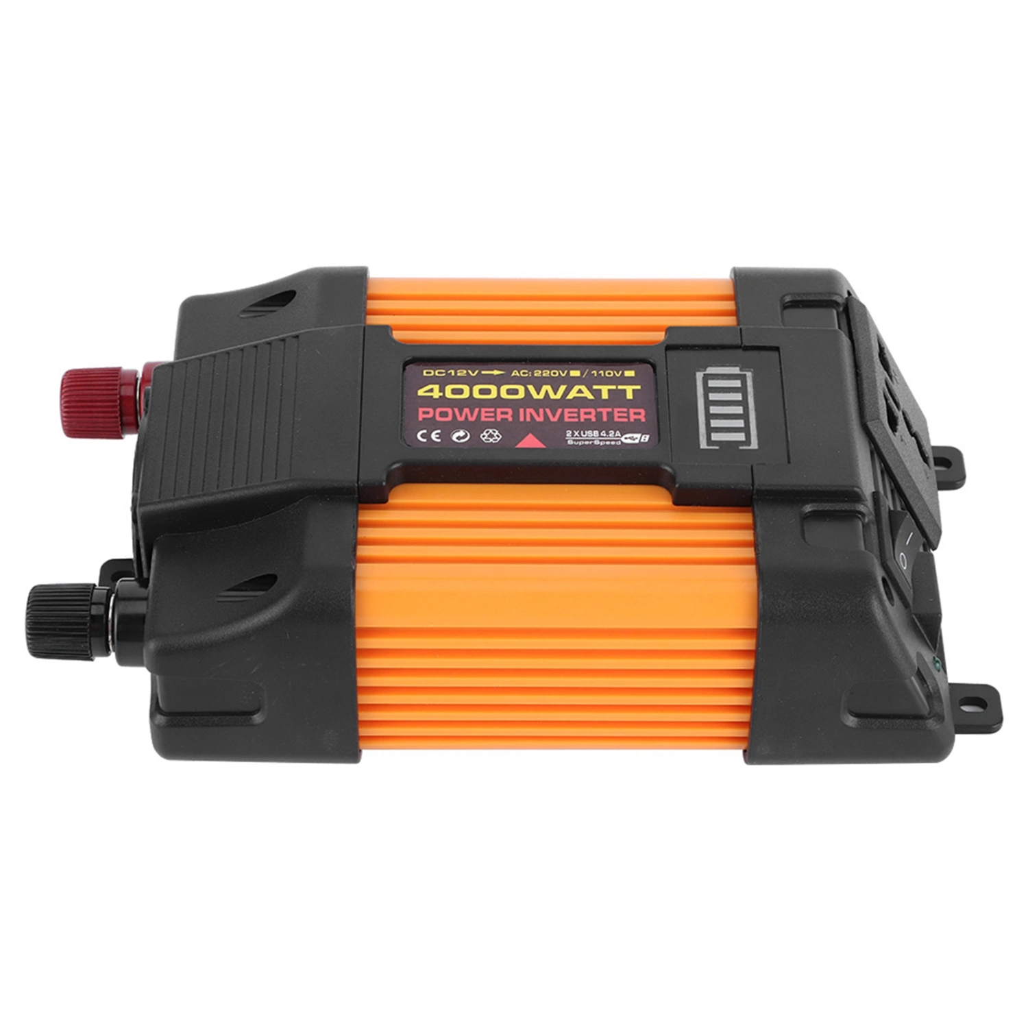 Car Inverter Dual USB 4000W Auto Power Converter Modified Sine Wave Transformer(DC12VAC220V )
