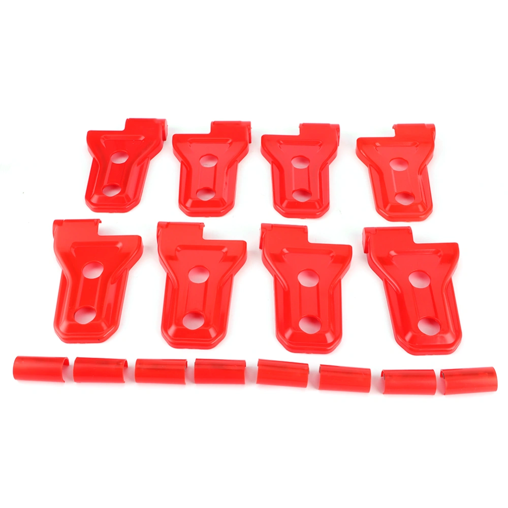 16Pcs/Set Door Hinge Cover Protection Trim Fits for Jeep Wrangler JL JLU Gladiator Trunk JTRed