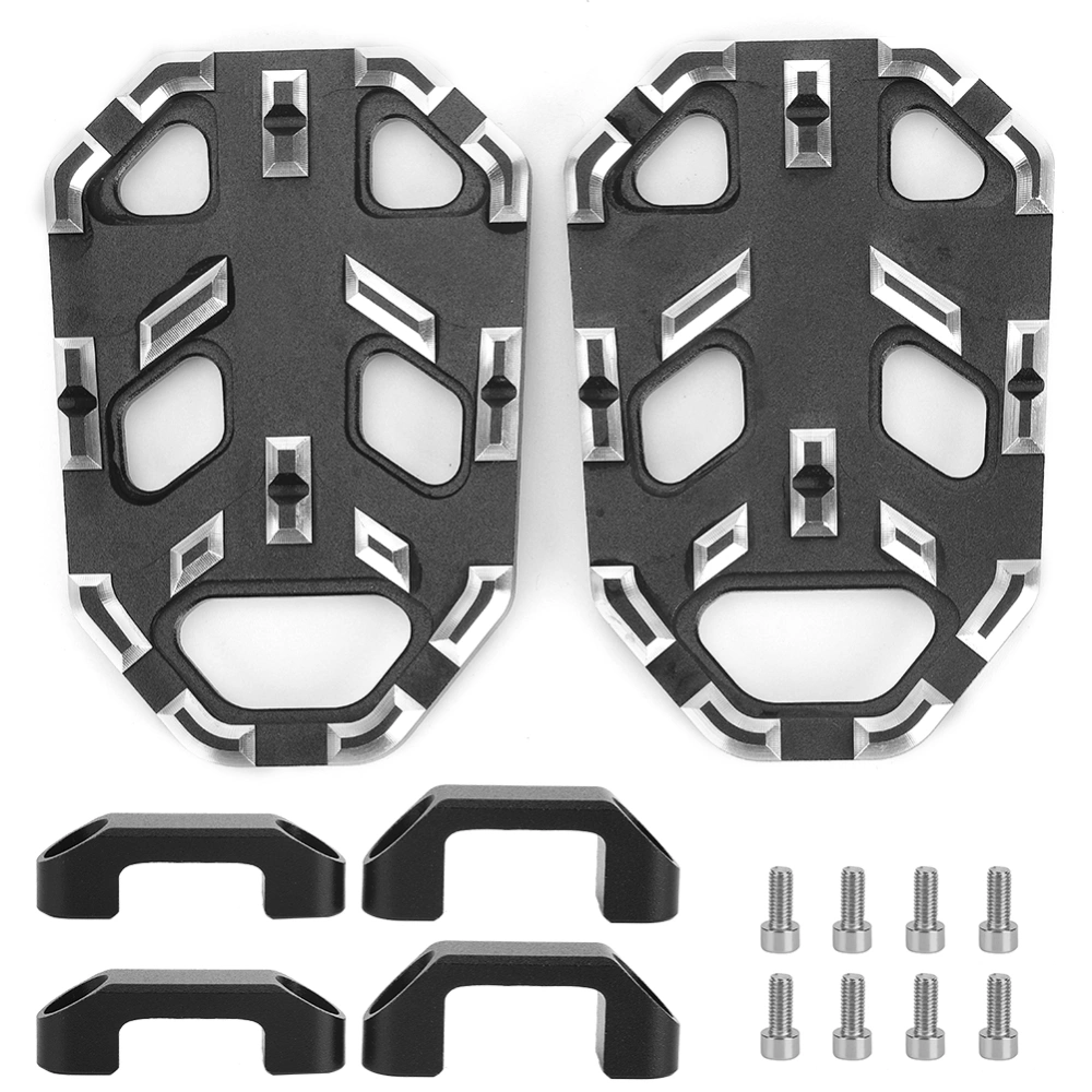 Aluminum Alloy Wide Footrest Pedals Motorbike Parts Fit for Honda CB650R 2019&#8209;2020(Black )