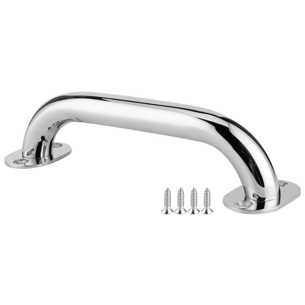 7.9in 316 Stainless Steel Grab Marine Handrail Handle Grip for Boat Hatch Yacht Bathroom