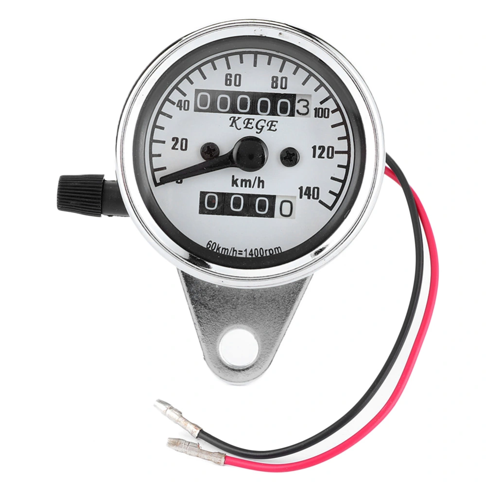 Universal Motorcycle Speedometer Odometer 12V Night Viewing Meter Kilometer Table