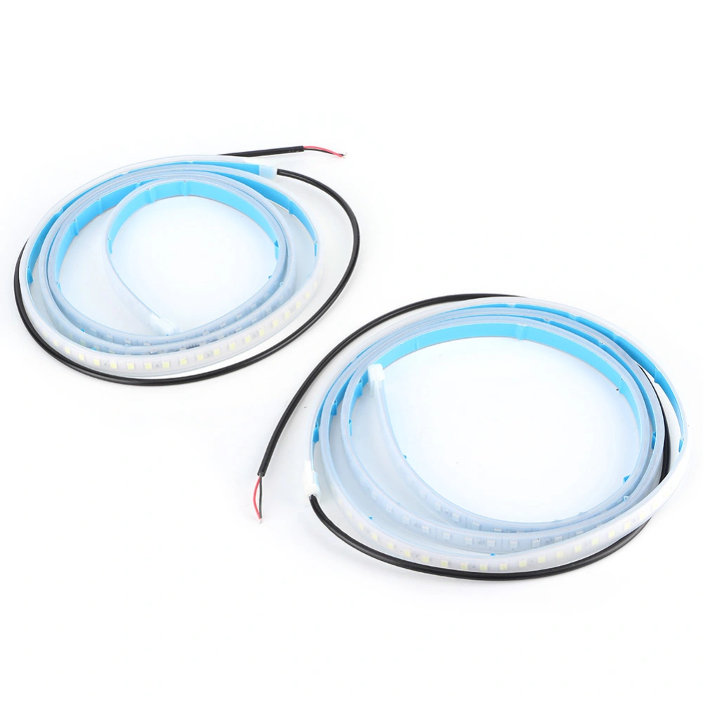 3.9ft Car Door LED Light Strip 12V 7.8W Anti RearEnd Collision Warning Decorative Strobe Dynamic Flowing Lamp