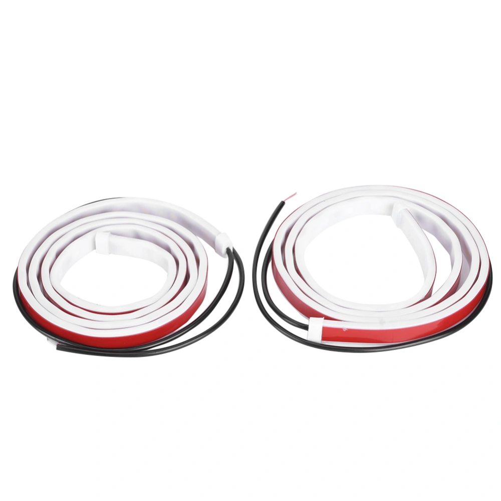 2Pcs LED AntiCollision Car Door Open Light Strip Welcome Flashing Warning Flow Lamp