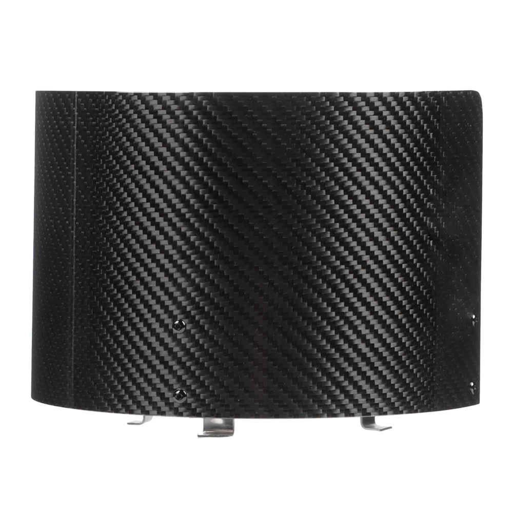 Carbon Fiber Air Intake Cone Cover Air Filter Heat Shield Universal Auto Modified PartsGlossy Carbon Fiber