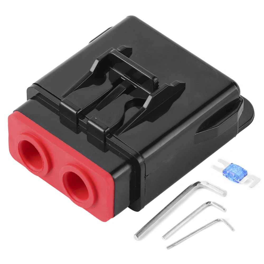 Audio Fuse Holder AFS 60A+ATC 20A Car Accessory with Wrench Black+Red