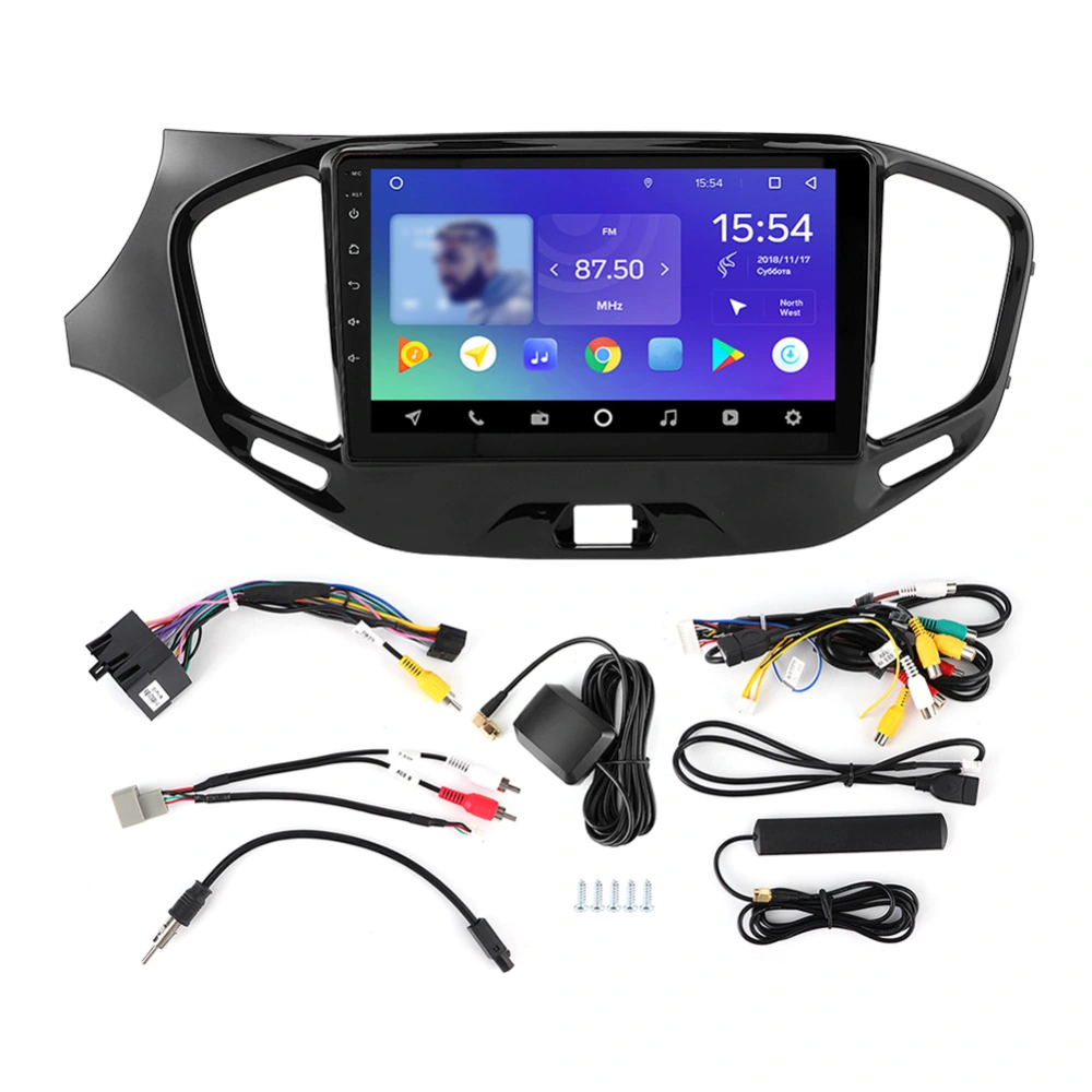 GPS Navigation 9‑Inch Dual Din 8 Cores for Android 10.0 MP5 WIFI 4G Fit for Lada Vesta 2015‑20194G+64G