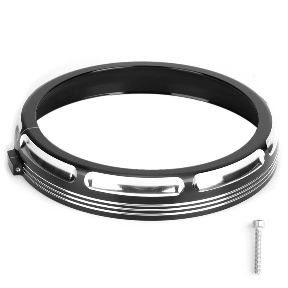 7in Motorcycle Headlight Trim Ring Aluminum Alloy Protective Cover Fit for Tri Glide