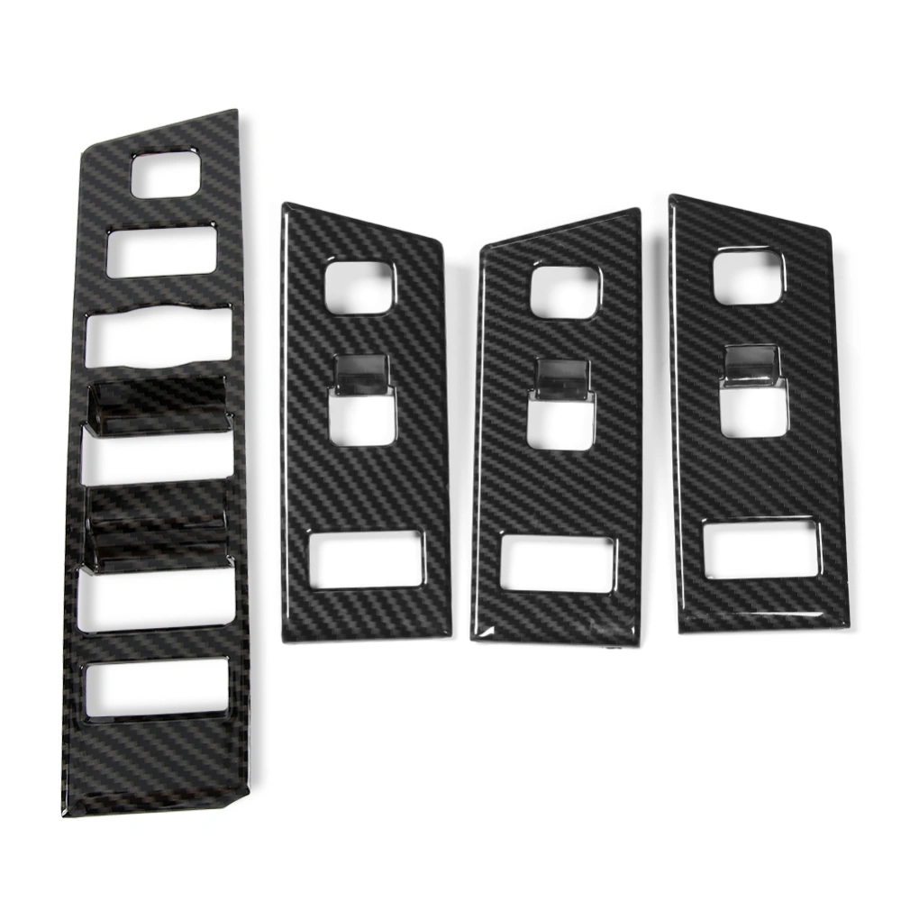 4pcs Carbon Fiber Style Window Switch Panel Cover Trim Fits for Range Rover Evoque L551 2020