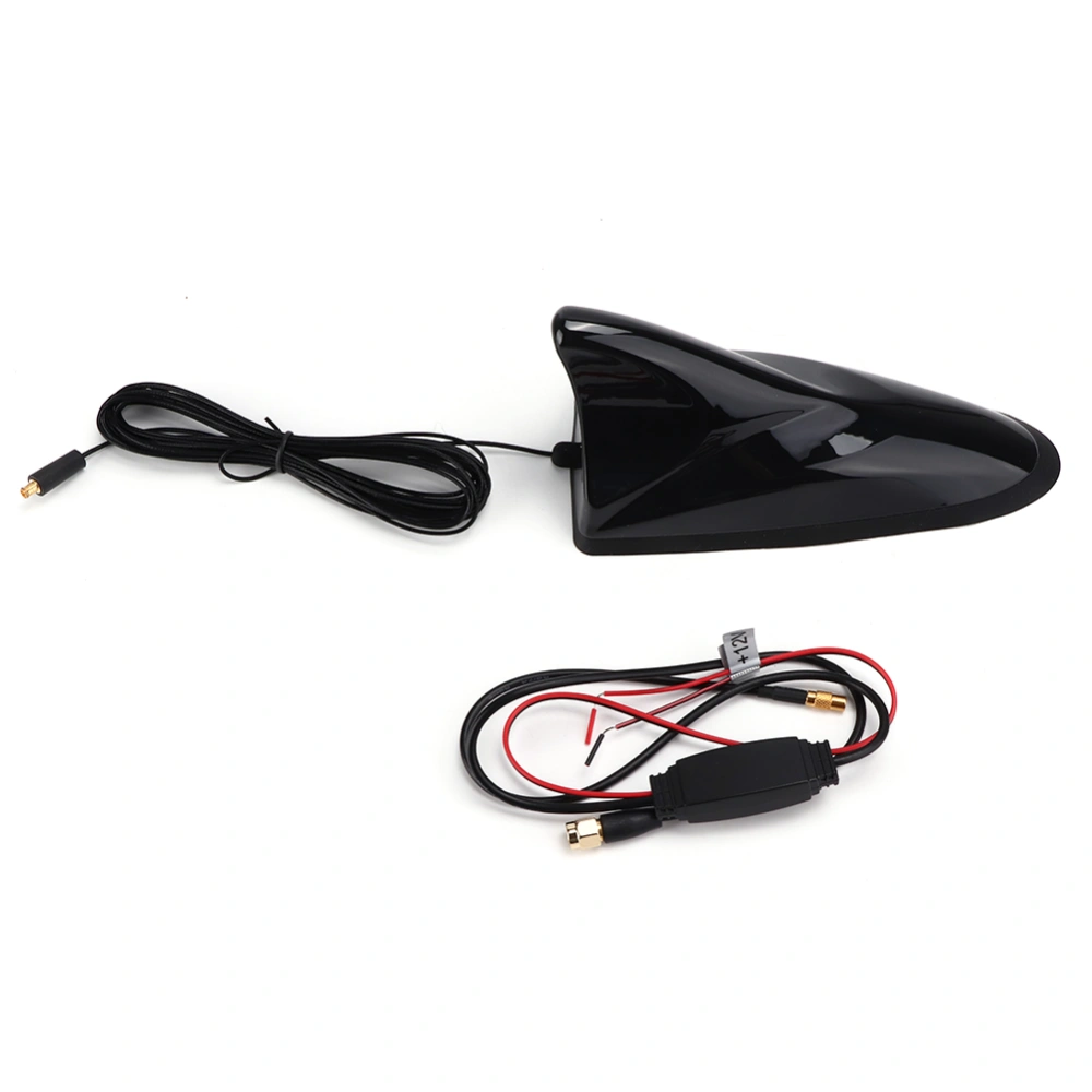 12V Universal Car AM / FM Radio Shark Fin Aerial Antenna Roof Mast SMA Male