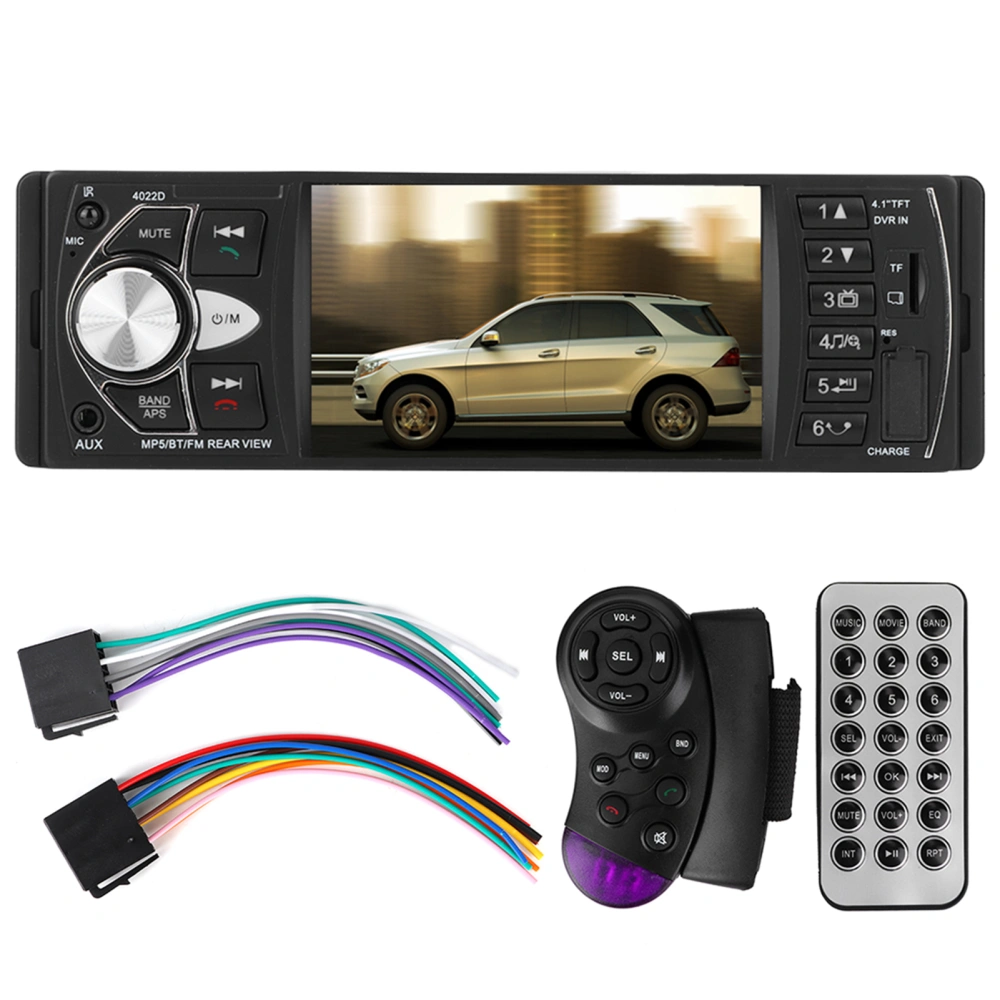 4.1 inches Car FM Stereo MP5 Handsfree Player with Bluetooth Microphone