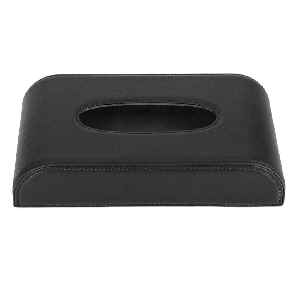 PU Leather Car Tissue Boxes Dispenser Napkin Paper Towel Holder Multi Functional Parts