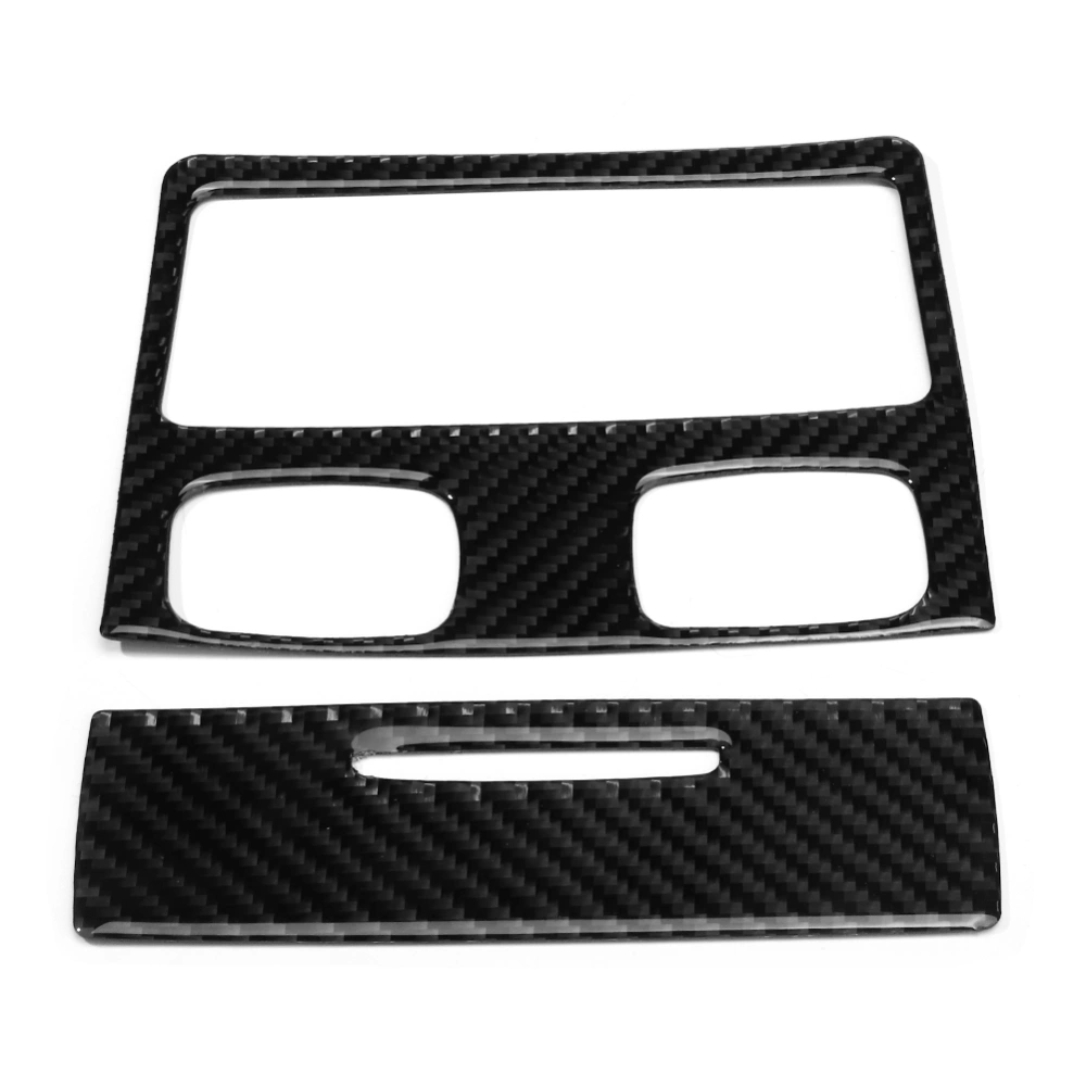 2Pcs Soft Carbon Fiber Rear Air Outlet Cover Trim Decor Fit for 3 Series E90 05-12