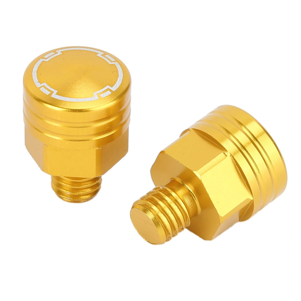 2Pcs SEPP Motorcycle Rearview Mirror Bolt Screw CNC Aluminium Alloy Modification Parts M8x1.25Golden