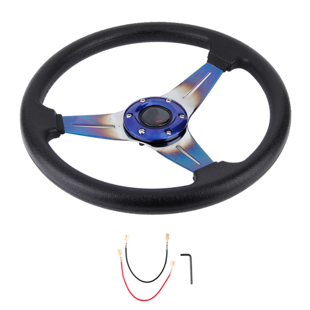 Universal PU Sport Racing Steering Wheel Refitting Accessory