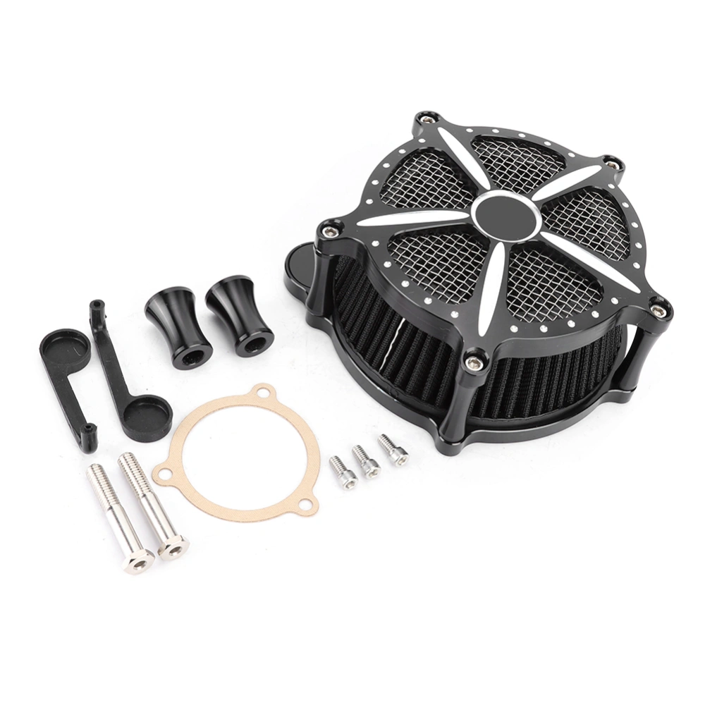 Air Cleaner Intake Filter CNC Aluminum Motorcycle Modified BlackWhite Fits for FXDLS