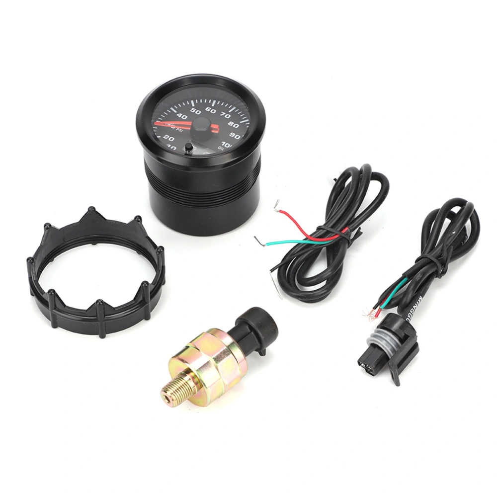 2in 52mm Oil Pressure Gauge Meter Pointer Digital Display with Stepper Motor