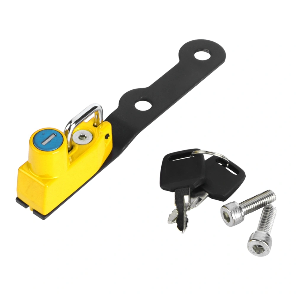 Motorcycle Modification Aluminum Alloy Helmet Lock Mount Hook Fit for YAMAHA MT-10/FZ-10 2016Yellow