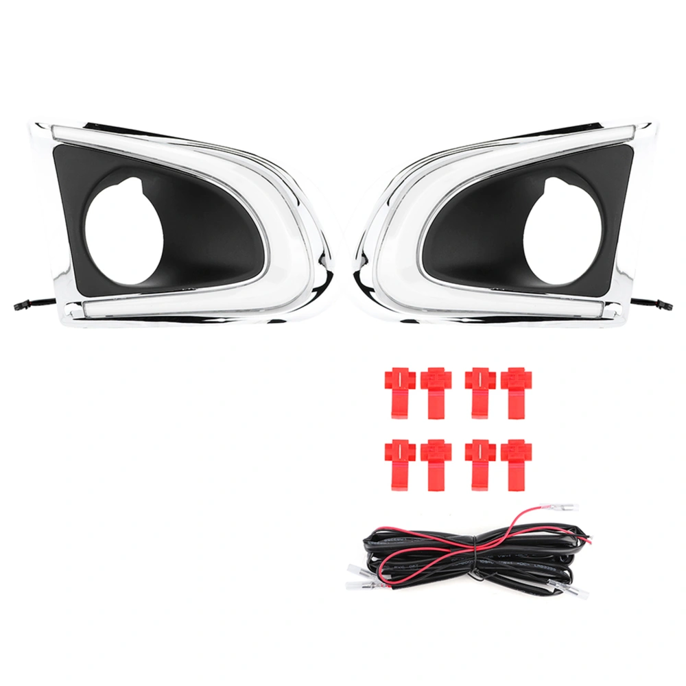 Pair of 12V LED DRL Daytime Running Lights Three‑Color Fit for TRAX 2014‑2015