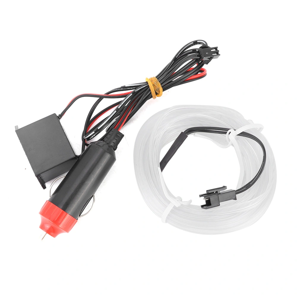 Car Decorative Light Strip Interior Lighting Auto LED EL Cold Lamp Modification Parts 5 MetersOrange