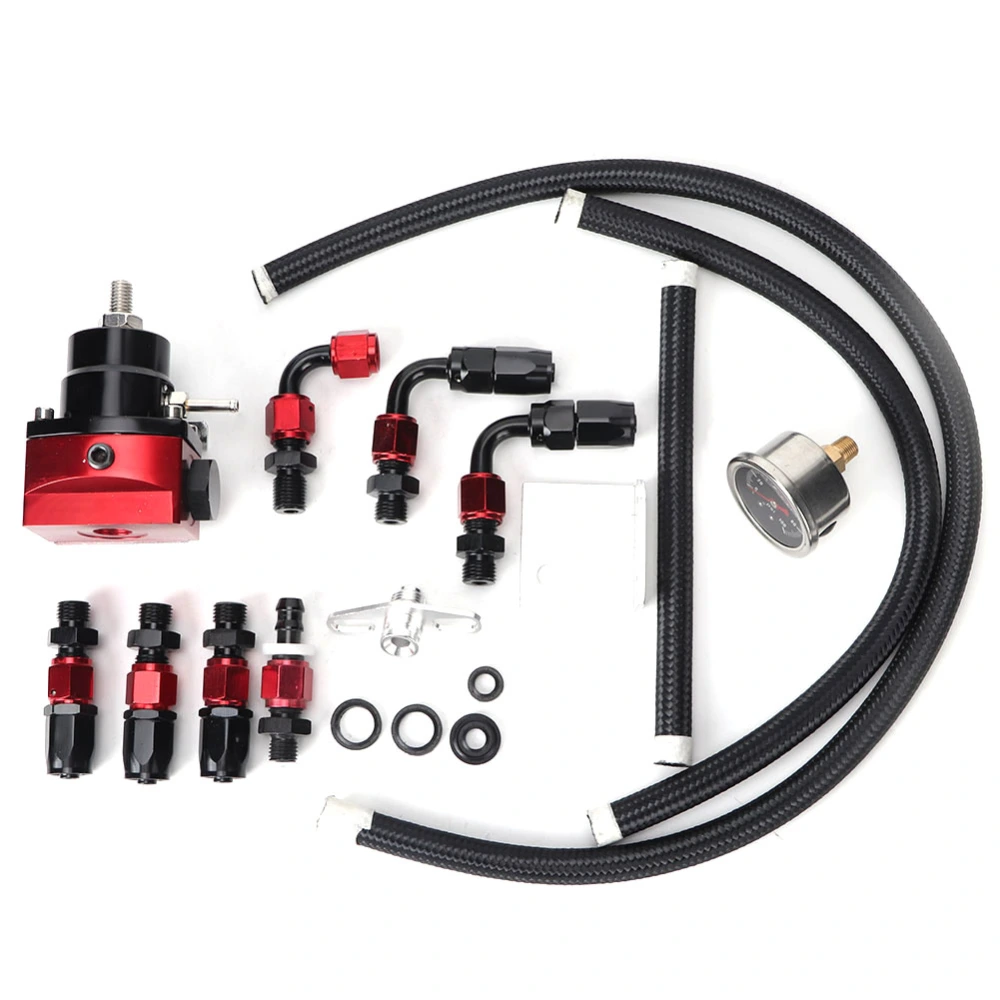 Universal Adjustable Fuel Pressure Regulator with AN 6 Fitting End Kit