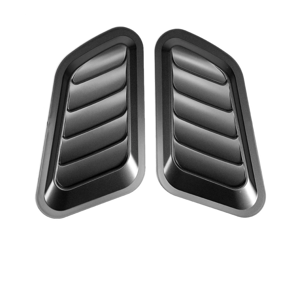 Car Sticker ABS Decorative Air Flow Intake Bonnet Vent Hood CoverBlack