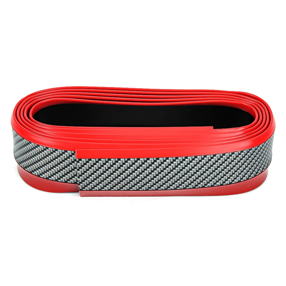 Dual Color Carbon Fiber Style Car Anti Collision Strip Scratch Protection Car Decor