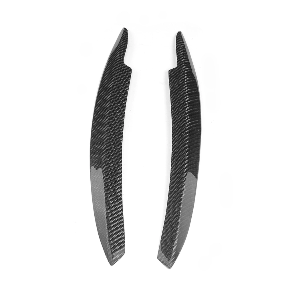 2Pcs Carbon Fiber Headlight Lamp Eyebrow Eyelids Decoration Trim Fit for MK6