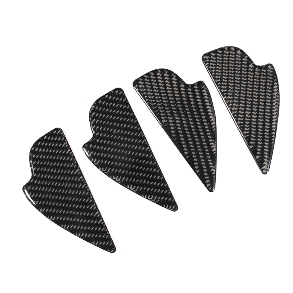 4pcs Carbon Fiber Interior Door Bowl Decor Cover Fits for MAZDA CX-5 2013-2018 Left-Hand Driving