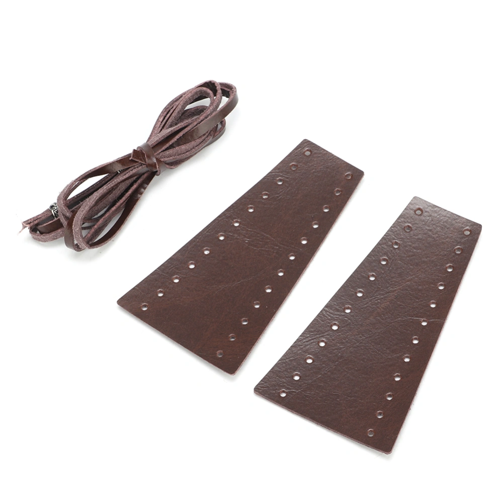 2pcs Motorcycle Lever Brake Clutch Cover Microfiber Leather 15-18MM/0.59-0.71inBrown