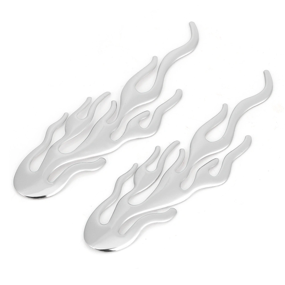 1 Pair Universal Motorcycle Gas Oil Fuel Tank Sticker Pad Protector DecorationSilver