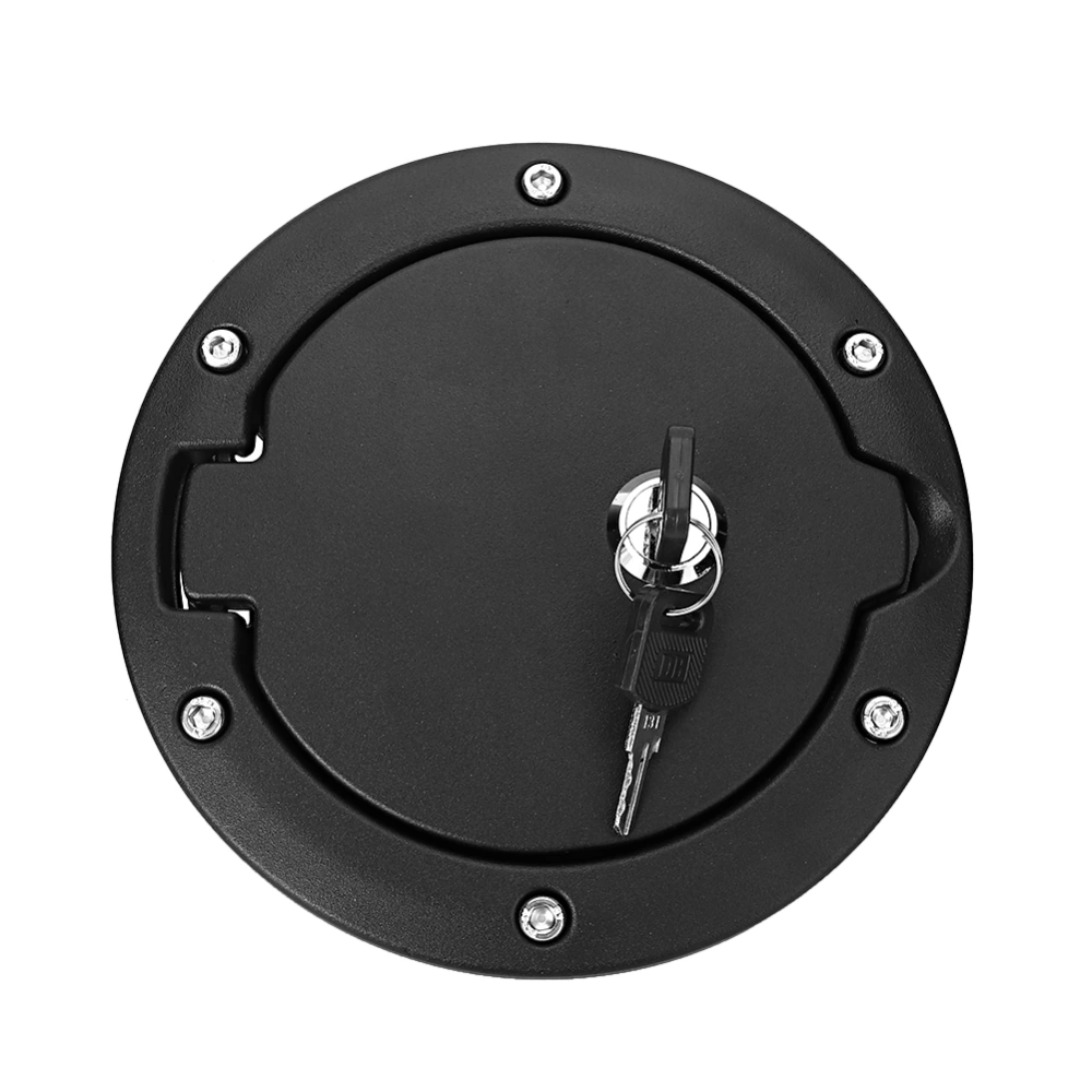 Fuel Tank Gas Cap Cover with Lock Fits for Jeep Wrangler JK 2007-2017