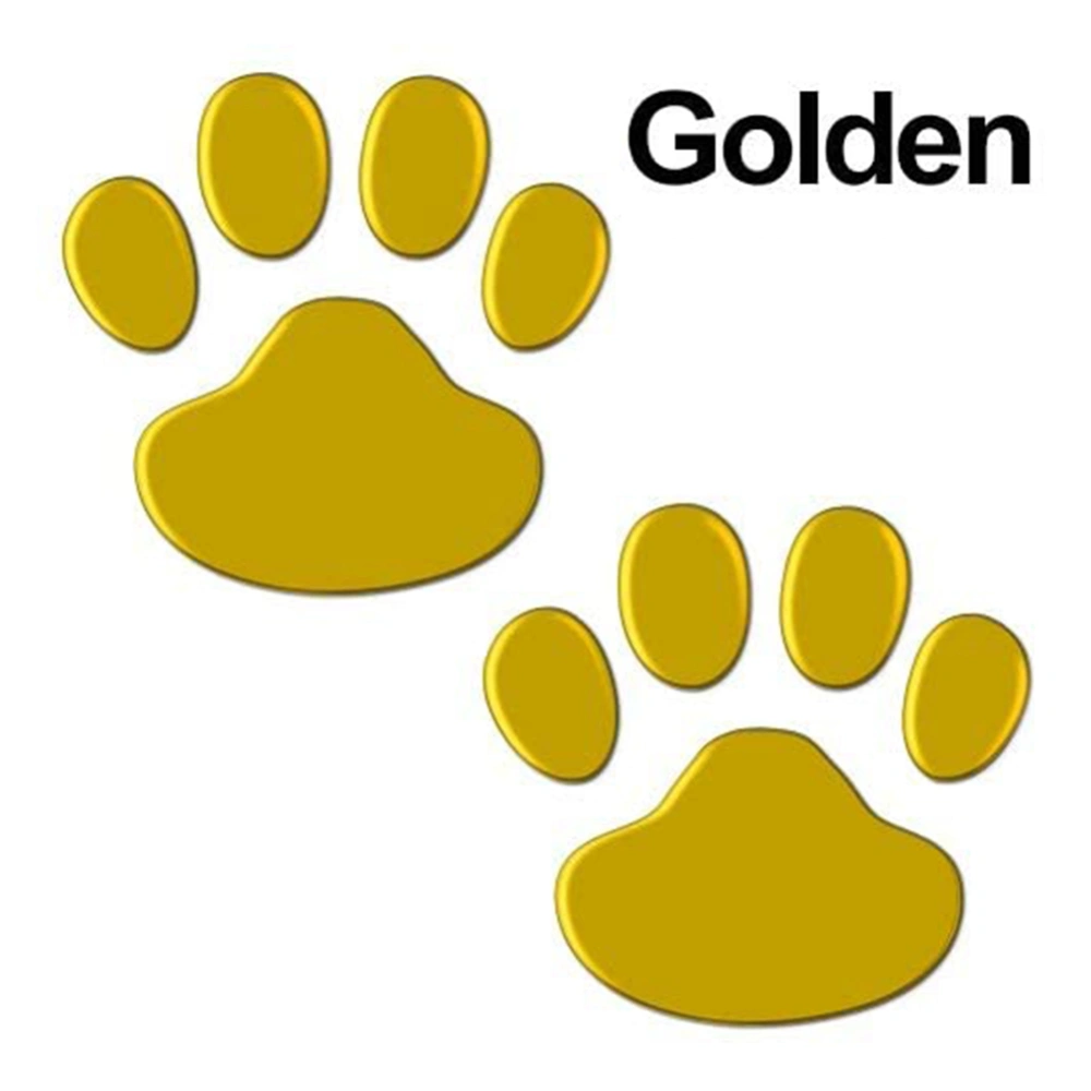 2Pcs/Set Car Sticker Cool Design Paw 3D Animal Dog Foot Prints Footprint Decal Car Stickers