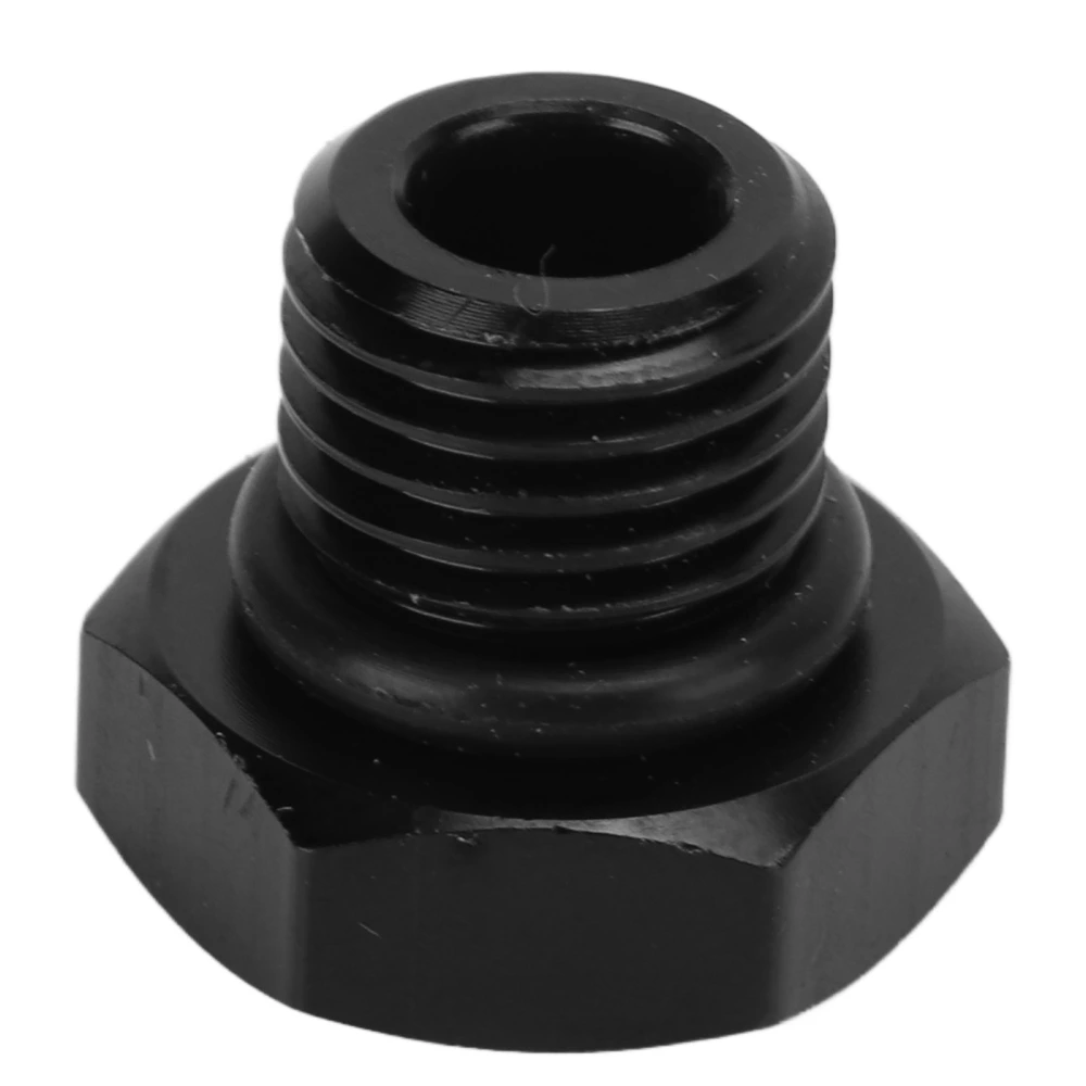 Block Off Plug Fitting Adapter Male Hex Steel Universal 4000PSI Black for VehicleAN4