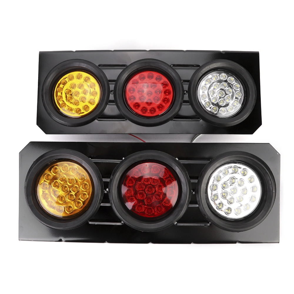 2pcs 63LEDs Waterproof Rear Tail Light Indicator Lamp for Trailer Truck Caravan