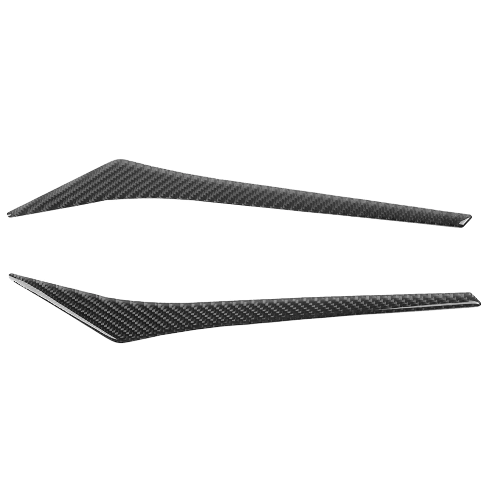 2pcs Carbon Fiber Headlight Eyebrow Cover Trim Sticker Fits for Honda Fit 2014-2018