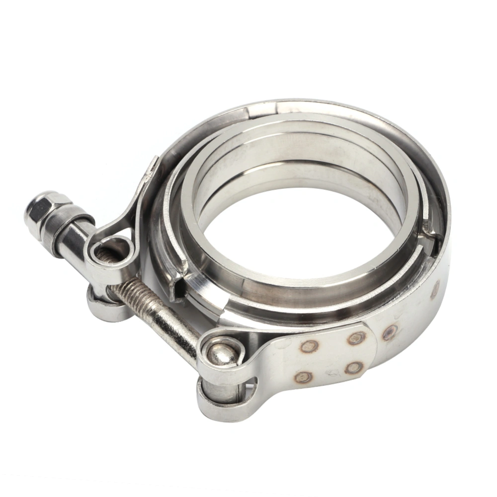 2.25in V Band Stainless Steel Clamp with 2 Flange for Turbo Exhaust Downpipe