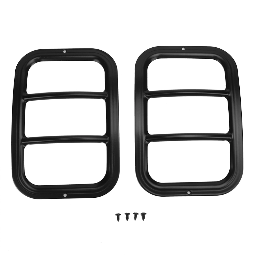 2Pcs Rear Bumper Fog Lamp Light Frame Cover Fit for Jeep Wrangler 2007-2018