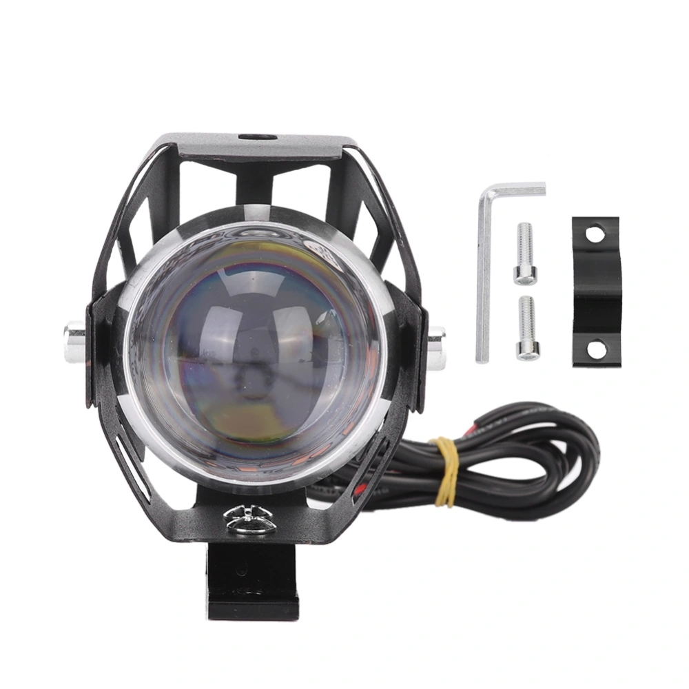 Motorcycle Handlebar Headlight Upper Low Beam Flash LED Waterproof Driving Spot Lamp