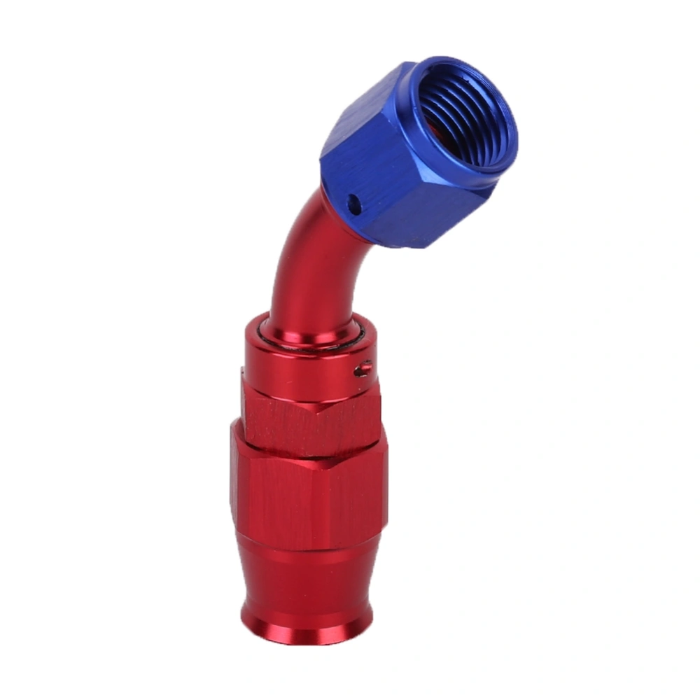 AN6 Hose End Fitting Swivel Cooling Oil Fuel Adaptor for Teflon45°