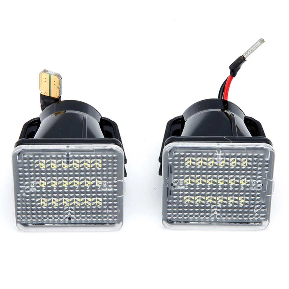 1 Pair 6000K 18LEDs License Number Plate Lamp Fit for Toyota Tacoma 2016-2019DC12V