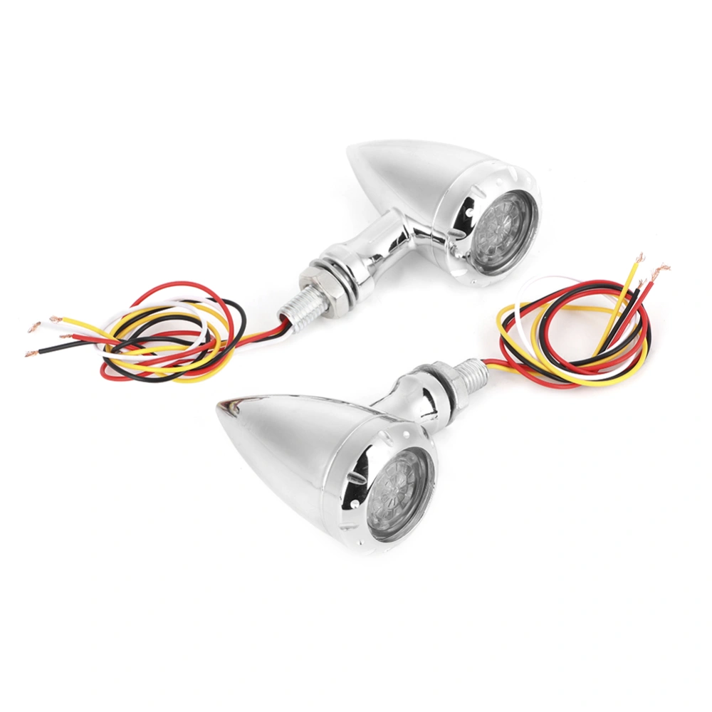 2pcs Motorcycle 10mm Steering Flashing LED Turn Signals Light Indicator Lamp