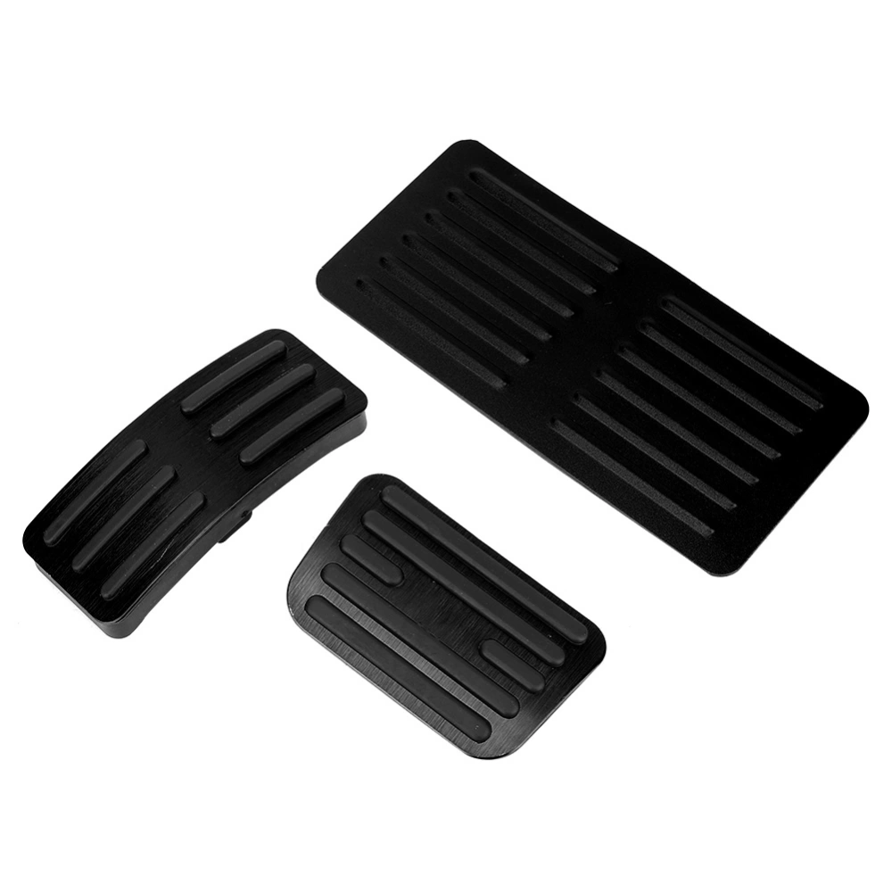 Non-Slip Car Brake Pads Pedal Aluminum Auto Transmission Cover Set Fit for BYD Song(Black)